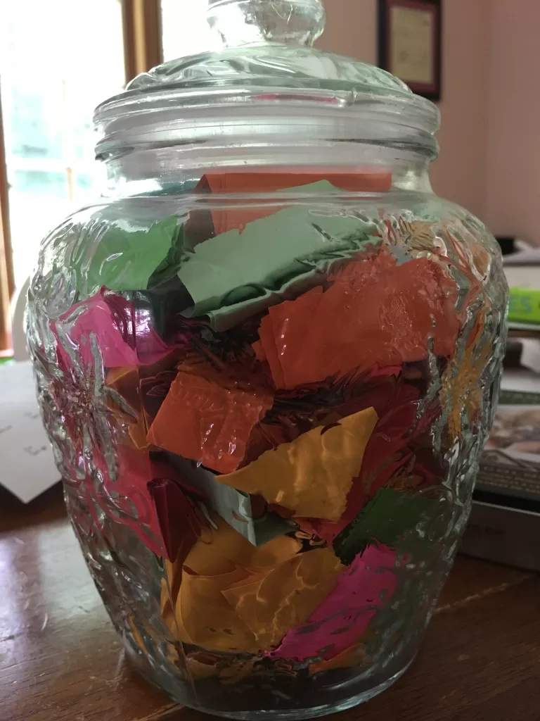 A gratitude jar is one of ten ways to practice gratitude